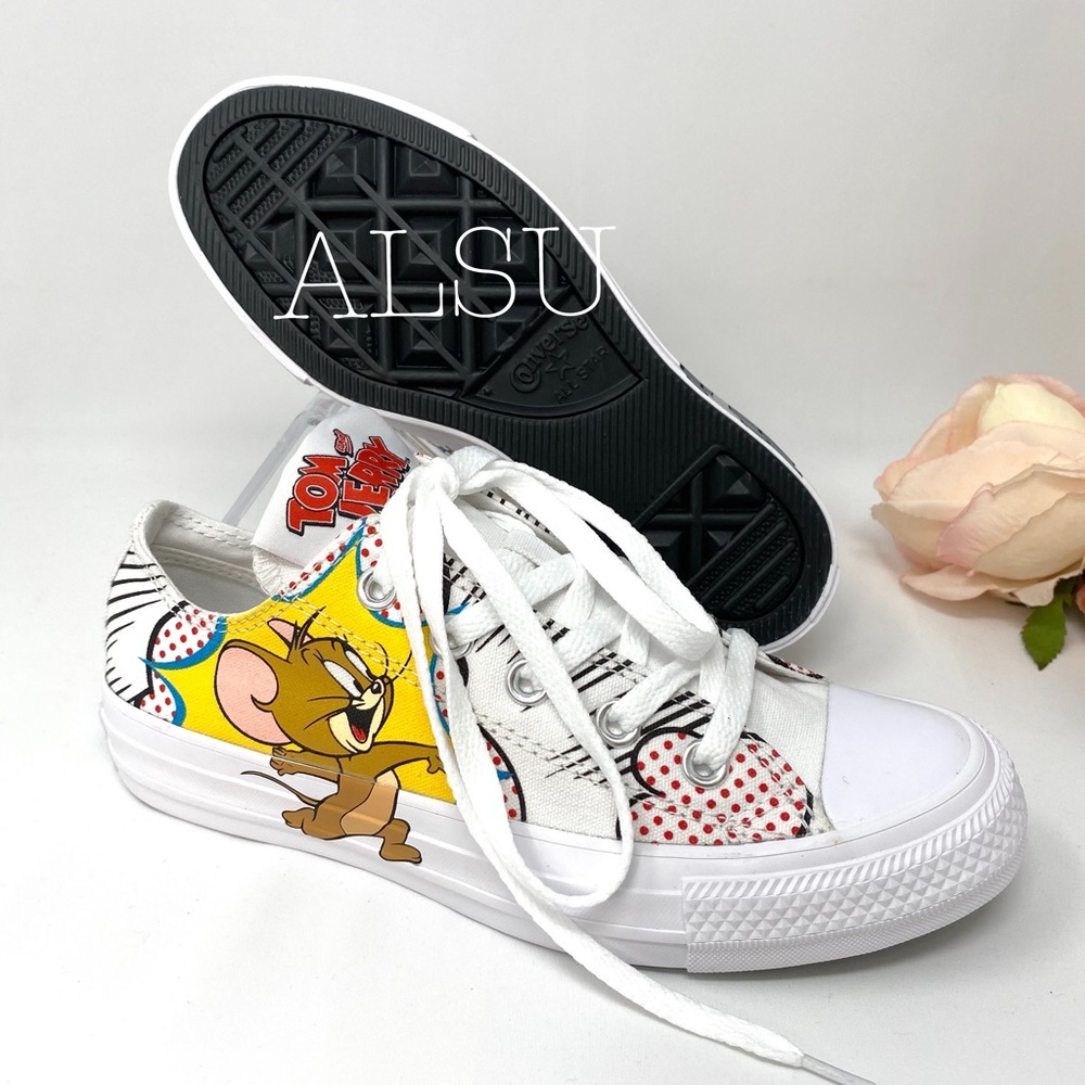 Converse Tom & Jerry AdVulc Ctas Low Canvas White - Picture 2 of 9